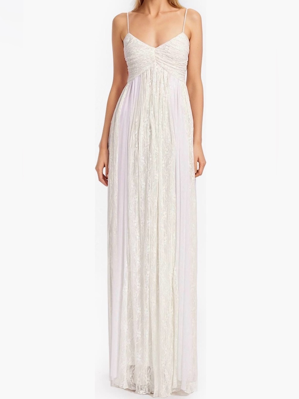 Jewel Badgley Mischka Shirred Gown Dress